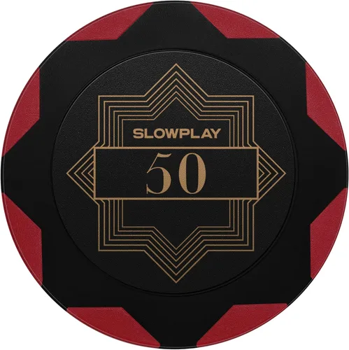 Vista 20 de SLOWPLAY Nash Clay - Fichas de póquer, 0.49 oz de compuesto de arcilla pesada, 1.575 in a granel, paquete de 50 con denominación de 10