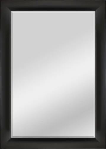 Vista 56 de MCS Simplicity - Espejo de pared grande de 21.5x25.5 pulgadas, espejo negro con detalle biselado, espejo para colgar en pared vertical u horizontal