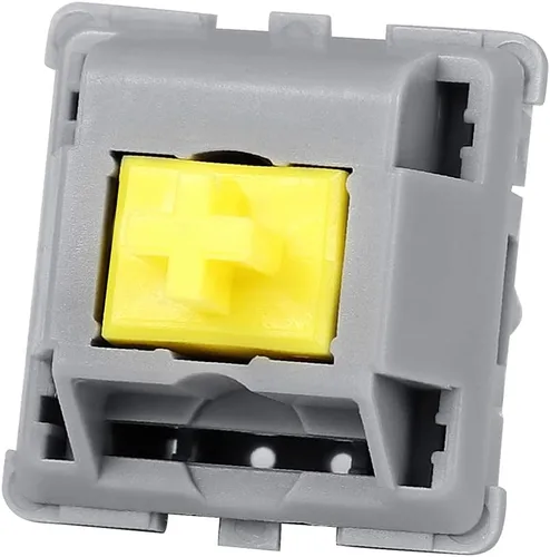 Vista 8 de DUROCK Interruptores POM, interruptores de teclado mecánico prelubricados POM completos, interruptores de llave de 5 pines con vástago P3 liso