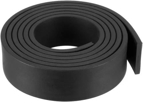 Vista 52 de uxcell Tira de sello de goma rectangular maciza, 0.197 in de ancho, 0.118 in de grosor, 3.3 ft de largo, color negro