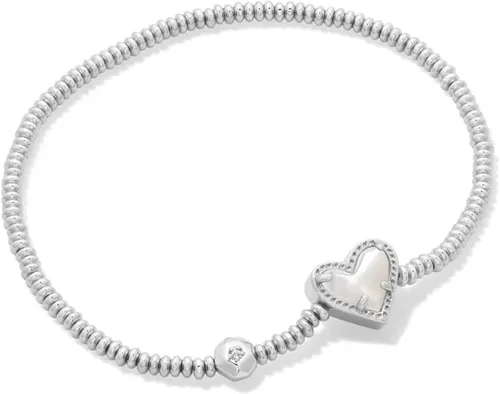 Vista 5 de Kendra Scott Pulsera elástica de corazón Ari, joyería de moda para mujer