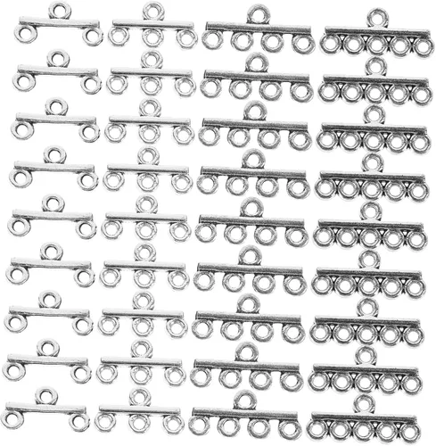 Vista 2 de EXCEART 120 pulseras para dijes hechos a mano, collar magnético, componentes de araña, enlaces, conector de eslabones de joyería, collar, cierres
