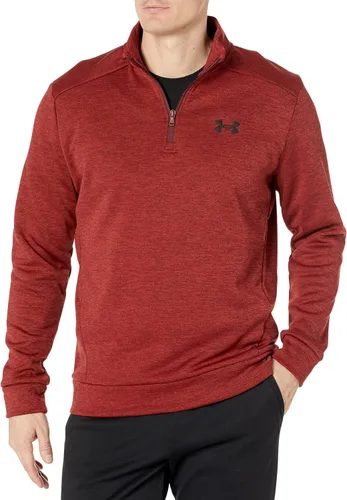 Vista 6 de Under Armour Sudadera con capucha para hombre Armourfleece con cremallera de 1/4 (001) Negro / Negro