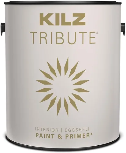 Vista 23 de KILZ TRIBUTE Pintura e imprimación en uno, para interiores, semibrillante, Almost Sage, 1 galón