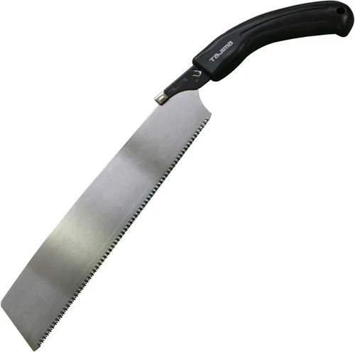 Vista 2 de TAJIMA JPR-265 - Sierra de mano de corte a ras japonesa de 10.433 in x 16 TPI con hoja de liberación rápida y mango de elastómero antideslizante