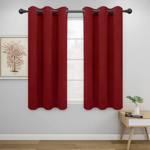 Vista 297 de Easy-Going - Cortinas opacas para dormitorio, aislamiento térmico sólido con ojales, cortinas de ventana para reducción de ruido, cortinas