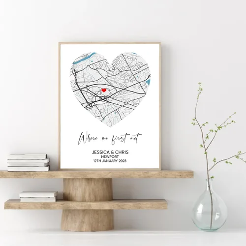 Vista 15 de VIRAGIL Mapa personalizado de dónde nos encontramos, Donde comenzó todo, Regalos de impresión de mapa de compromiso, Mapa de ciudad personalizado