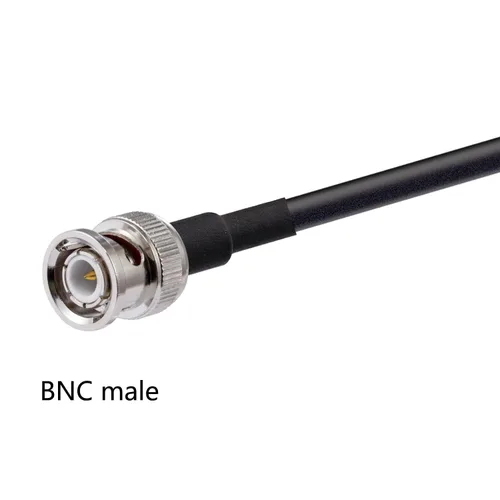 Vista 2 de Cable BNC macho a BNC macho 50ohm BNC macho a macho RG58 RF Coaxial Pigtail Cable de puente de 3 pies/3.3 ft para antenas de RF Jamón Radio de mano