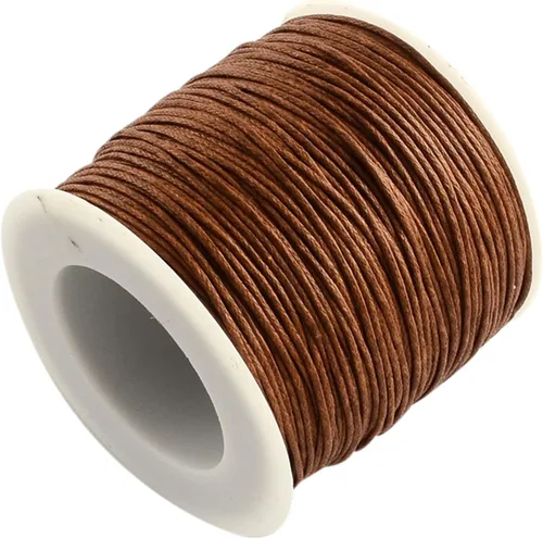 Vista 9 de Cordón de algodón encerado aguamarina de 100 yardas, hilo trenzado para cuentas de cordón de pulsera, collar de alambre de 0.039 pulgadas