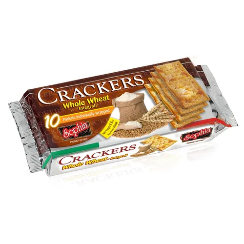Vista 3 de Sophia Cracker - Galletas italianas de trigo integral de 8.8 onzas (paquete de 4) Galletas integrales para aperitivos y tablas de queso, galletas