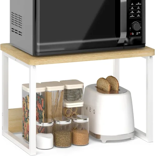 Vista 9 de MARTY Organizador de Encimera de Cocina Estante de Gabinete, 17x12.4 Estantes Grandes para Especias Estante de Encimera Soporte para Microondas