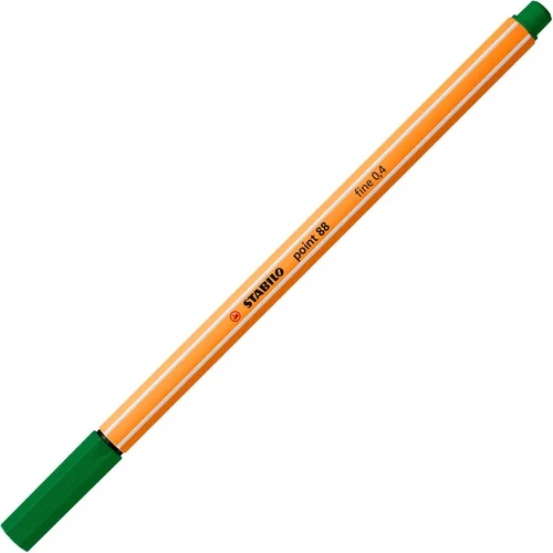 Vista 2 de STABILO Fineliner - punto 88 - Cartera de 10 - Verde