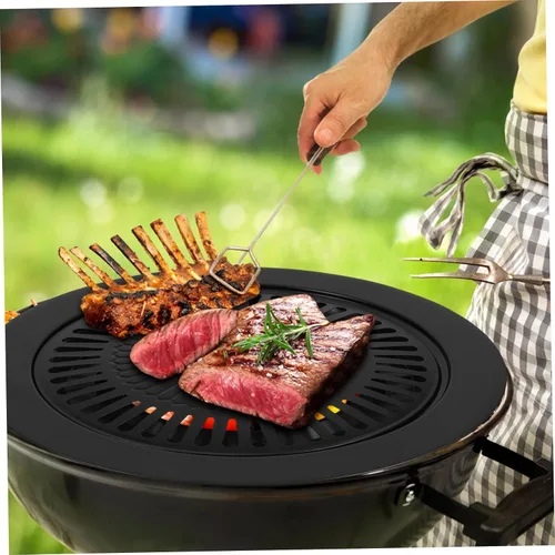 Vista 7 de Bandeja antiadherente para asar a la parrilla de doble capa para hornear horno seguro para hornear barbacoa