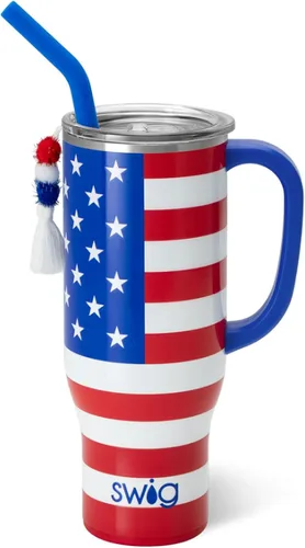 Vista 22 de Swig Life 40oz Insulated Mega Mug with Handle & Straw, Boho Desert DESIERTO BOHO