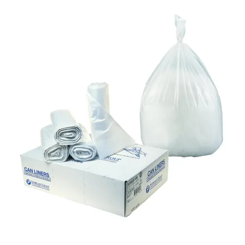 Vista 17 de Inteplast Group - Bolsas de basura comerciales de alta densidad, 60 L, 8 micrones, 61x83.8 cm, color negro, 50 bolsas/rollo, 20 rollos/cartón