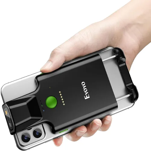 Vista 10 de Eyoyo - Escáner de código QR mejorado Bluetooth con clip trasero Android Portable Wireless 1D 2D UPC ISBN Inventory Barcode Reader, PDF417 Data