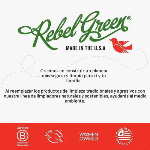 Vista 7 de Rebel Green Detergente orgánico para ropa para bebé, jabón natural para ropa, detergente líquido para ropa, detergente suave para ropa, aroma