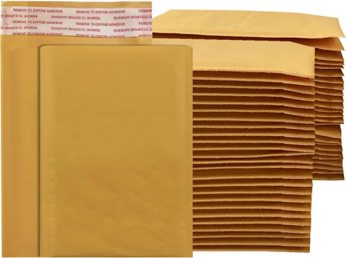 Vista 11 de Amazon Basics Sobres autosellables de burbujas de papel Kraft, 10.5 x 16 pulgadas (tamaño interno 10.25 x 15 pulgadas), paquete de 25, marrón