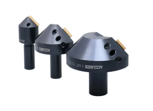 Vista 5 de Accusize Industrial Tools Avellanadores de carburo indexables de 90 grados de 1/4", 1/2" y 1-1/4", 0046-0990 Juego de 3 piezas: 1/4", 1/2