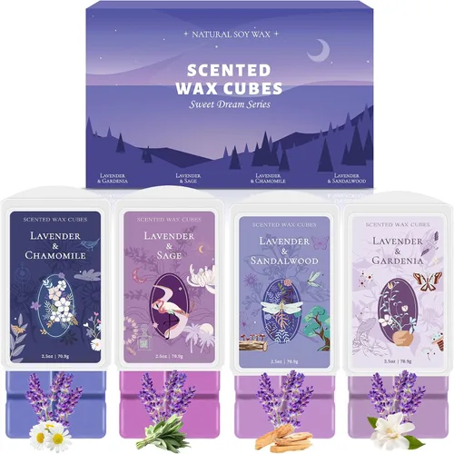 Vista 10 de STRN Wax Melts - Cubos de cera de soja, paquete de 4 calentadores de cera perfumada, cubos de cera perfumada para calentadores, cubos de cera