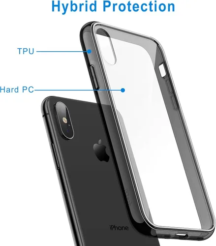 Vista 3 de JETech - Funda para iPhone Xs Max de 6.5 pulgadas, cubierta para amortiguamiento de golpes.