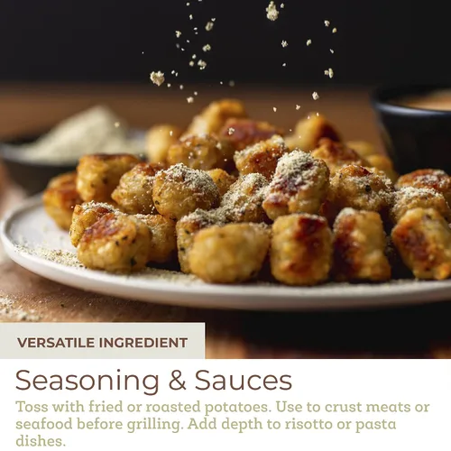 Vista 4 de Fresh & Wild Condimento prémium de ajo negro con trufa y parmesano Mejora los alimentos ricos en umami, mezcla con papas fritas, papas