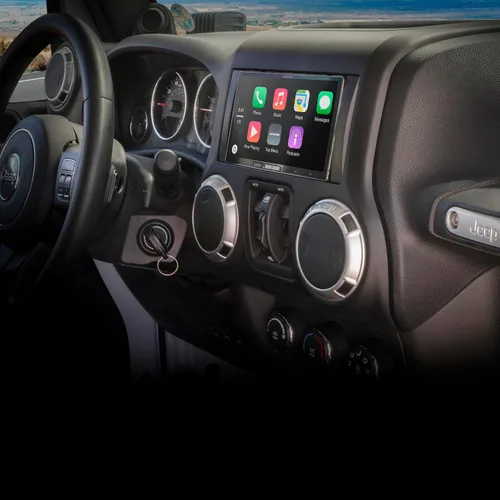Vista 5 de Scosche ICCR6BN Kit de instalación de radio Double DIN para salpicadero Compatible con vehículos selectos Chrysler, Dodge, Jeep y RAM de 2007-2019