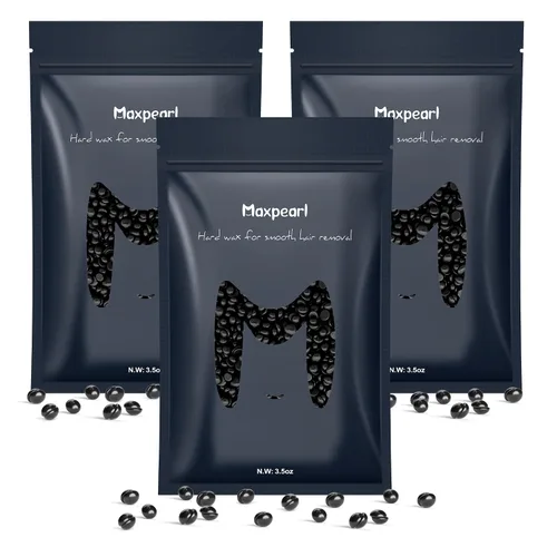 Vista 10 de Maxpearl Cuentas de cera dura sin colofonia, 10.5 onzas (10.58 oz), para pieles sensibles, granos de cera para depilación Branzilan, bikini, cara