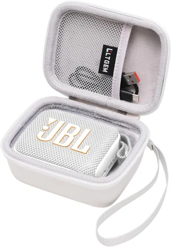 Vista 12 de LTGEM - Funda compatible con altavoces JBL GO 4, silicona suave para altavoces JBL GO 4, color negro