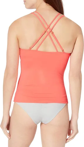 Vista 5 de La Blanca Traje de baño tankini con espalda cruzada y aros de Island Goddess para mujer