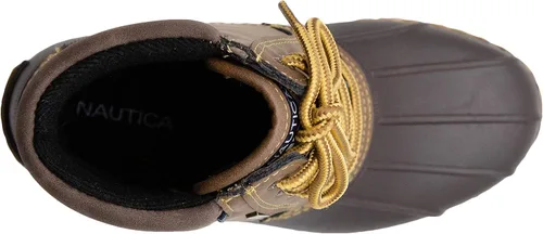 Vista 5 de Nautica Botas de invierno impermeables para niños, botas de pato para niños, niñas y niños, niños (niños grandesniños pequeños)