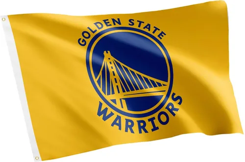 Vista 7 de Desert Cactus Golden State Warriors Bandera NBA 100% poliéster para interiores y exteriores, 3 x 5 pies, banderas del equipo de la Asociación