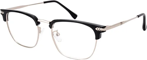 Vista 21 de Gafas de luz azul para hombre, protección ocular antifatiga ocular Flecha Plata/Negro