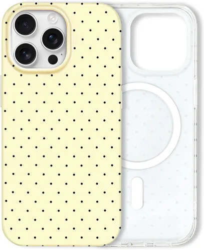 Vista 39 de Hython Funda para iPhone Air, diseño estético de lunares lindos, funda simple de 6.5 pulgadas, delgada, antiarañazos, parachoques de TPU suave, a