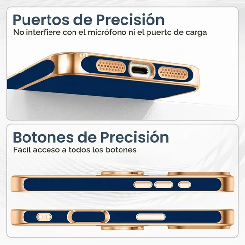 Vista 7 de Funda diseñada para iPhone 17 Pro Max con soporte de anillo, color azul