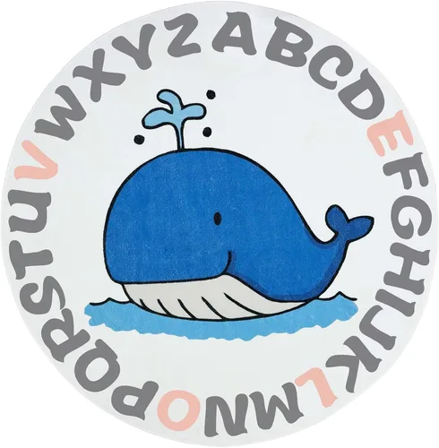 Vista 3 de Helthep ABC - Alfombra de guardería ABC, ultra suave, para dormitorio de niños, sala de juegos, antideslizante, no se desprende, alfombra lavable