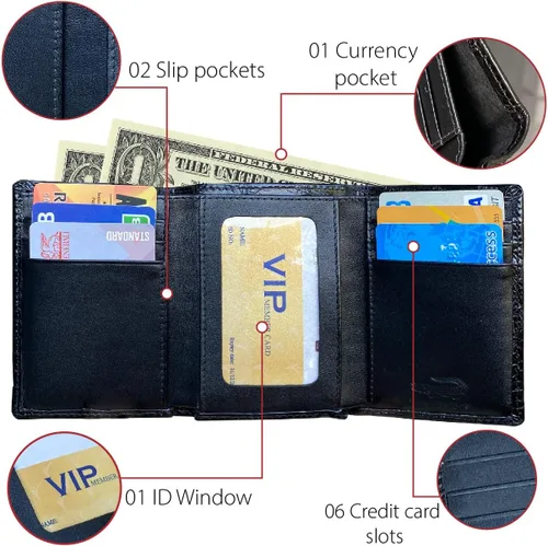 Vista 3 de Cartera hecha a mano de cocodrilo cocodrilo para el vientre de cuero. Cartera de cuero genuino con bloqueo RFID hecha por artesanos vietnamitas