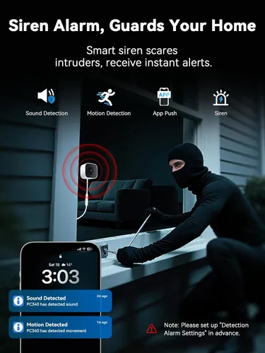 Vista 8 de Outinput Cámara de ventana sin taladro de 3MP 2K para seguridad del hogar, cámara de vigilancia de 2.4G y 5GHz con montaje en ángulo de visión