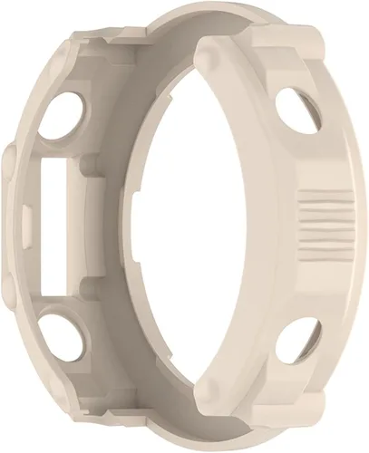 Vista 6 de Funda protectora compatible con Amazfit T-Rex Ultra Watch, TPU suave a prueba de golpes, funda protectora de marco para reloj inteligente, 2 Beige