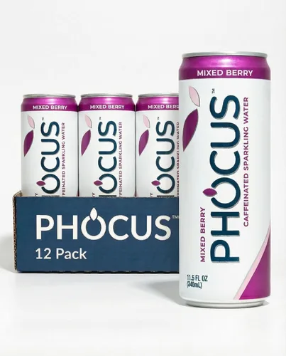 Vista 10 de Phocus Energy Boost, manzana crujiente Sin azúcar 75 mg de cafeína + L-teanina 0 calorías Sabores naturales y edulcorantes 11.5 onzas