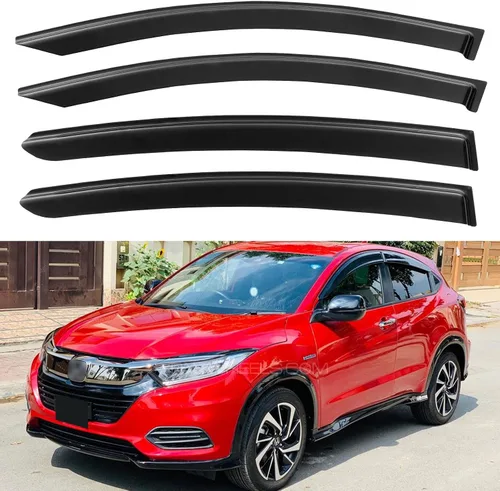 Vista 40 de YQAUTEC - Viseras para ventana, protectores contra la lluvia, compatibles con Subaru WRX 2015-2021, deflectores de viento para ventanas, viseras