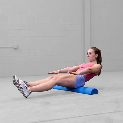 Vista 5 de Body-Solid Tools - Rodillo de espuma medio – Ideal para terapia física, ejercicio y entrenamiento de equilibrio, 1/2 rodillo de espuma de diseño