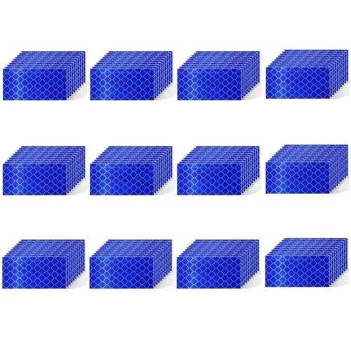 Vista 10 de Pegatinas reflectantes 1 pulgada de diámetro Redondas Reflectoras, Cinta adhesiva impermeable al aire libre de alta visibilidad (80 piezas)
