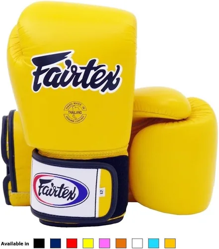 Vista 32 de Fairtex BGV1 guantes de entrenamiento de Muay Thai para hombres, mujeres, niños Calidad premium, ligeros y absorbentes de impacto, guantes