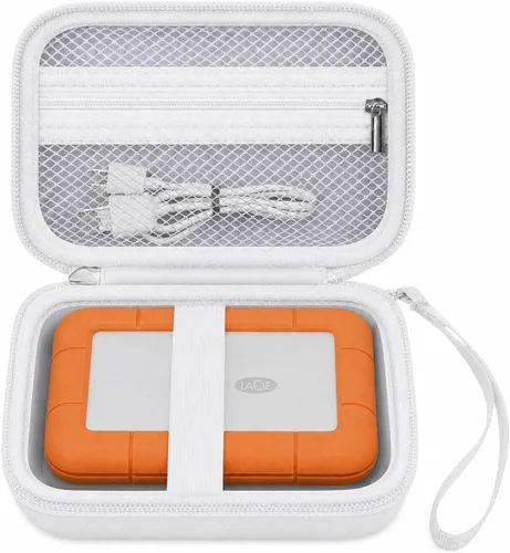 Vista 11 de Estuche para disco duro LaCie Rugged Mini USB-C 1TB-5TB, almacenamiento de Rosa