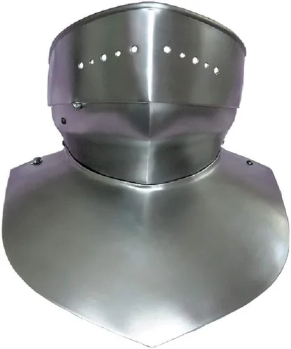 Vista 3 de ANTIQUECOLLECTION Gorget completo y armadura de cuello medieval funcional Bevor