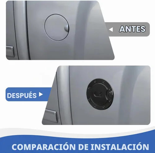 Vista 5 de RAZPOY Negro Tapa de Repuesto para Tanque de Gasolina Compatible con Chevy Silverado y GMC-SIERRA 2007-2013