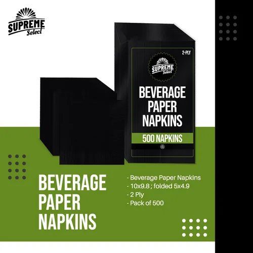 Vista 2 de Servilletas desechables para bebidas, servilletas cuadradas de cóctel a granel, 2 capas, perfectas para postres, bares, restaurantes, cafeterías