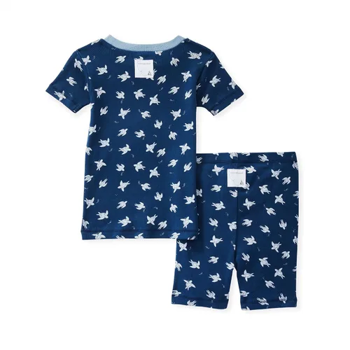 Vista 2 de Burts Bees Conjunto de pijama para bebé camiseta y pantalón de 2 piezas 100 algodón orgánico