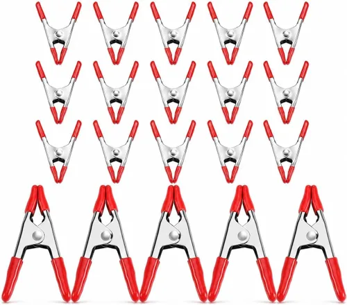 Vista 8 de WORKPRO W001401A - Juego de abrazaderas de resorte de acero de 20 piezas, 15 abrazaderas de 3/4 pulgadas, 5 abrazaderas de 1 pulgada para trabajo